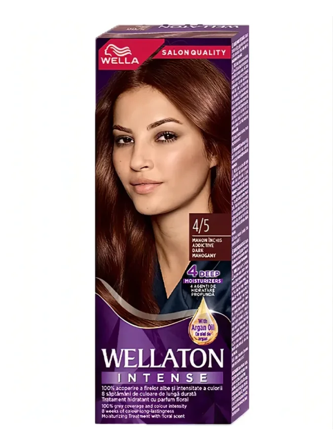 Стойкая крем-краска для волос темный махагон - Wella Professionals Wellaton 4/5
